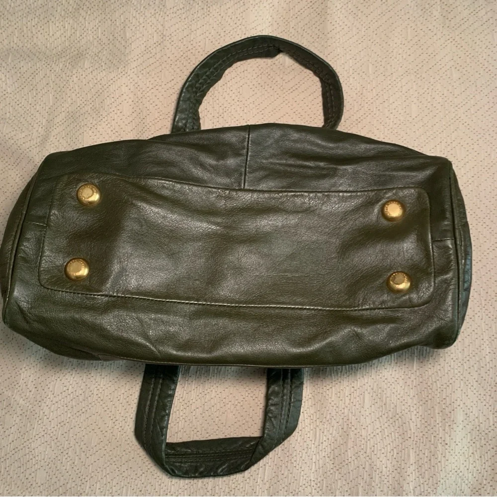 Marc By Marc Jacobs Green Satchel with Metallic Hardware - Picture 3 of 16